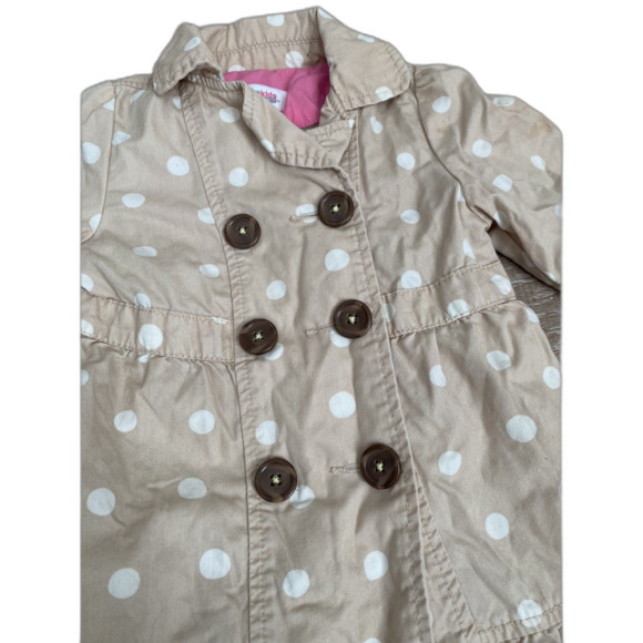 Classic Oshkosh Tan with White Polka Dot Light Jacket #polkadots #jacket - Picture 4 of 6